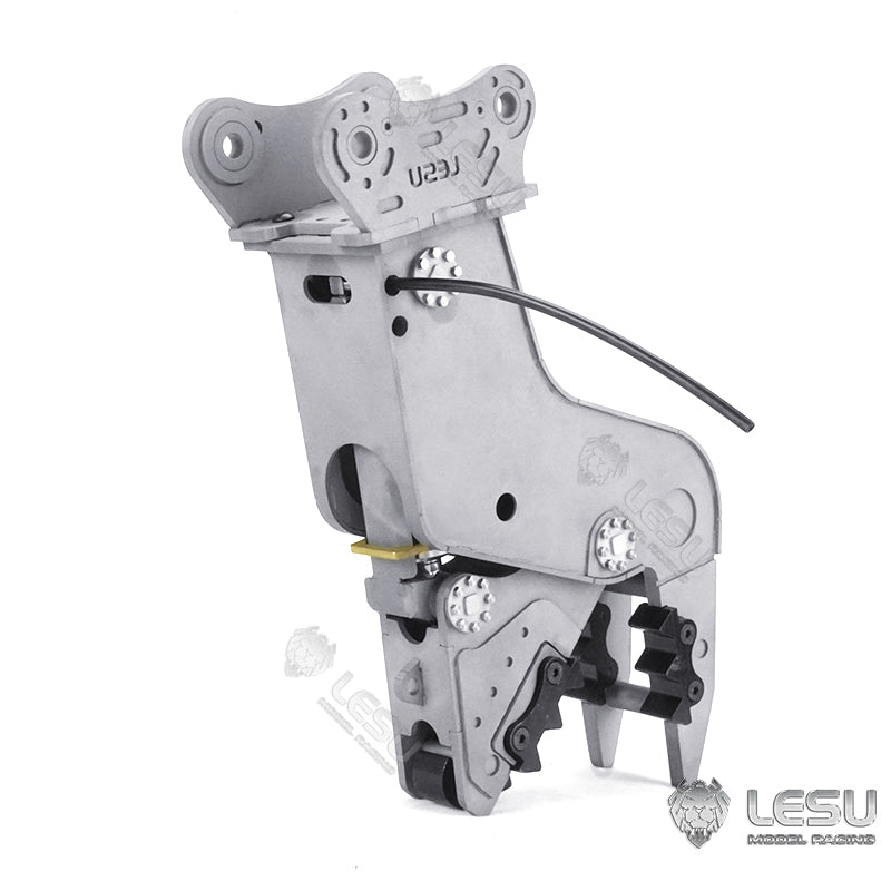 LESU Metal Quick Release Coupler Wrist Grab Bucket Fork Crusher Pliers Bucket Claw for 1/14 RC Hydraulic Excavator B0001