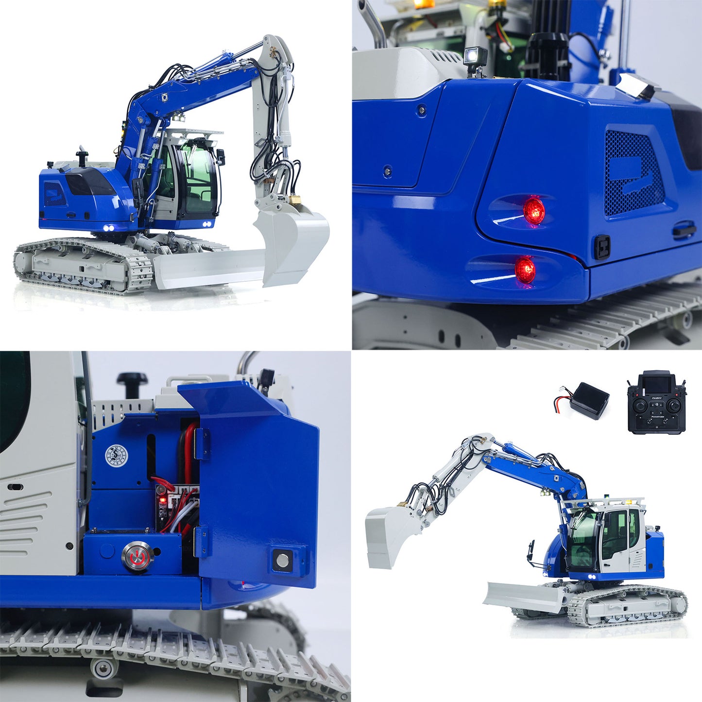 LR914 PRO MAX Metal 1/14 RTR RC Hydraulic Excavator Remote Control Digger Construction Car 8ways Valve PL18EV LITE Radio Battery Engineering Vehicle