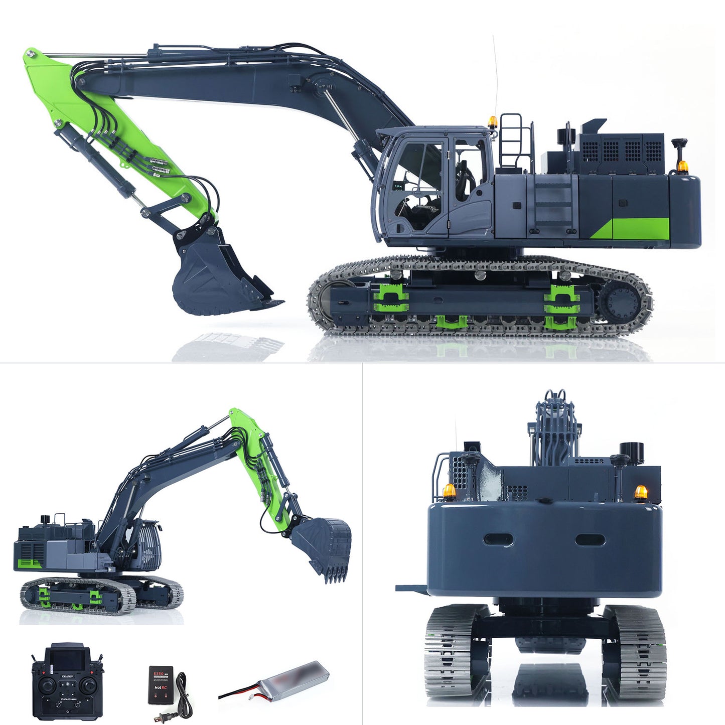 90% Metal LESU 1/14 RC Hydraulic Excavator Aoue ZX490 RTR Remote Control 2Arms Heavy Digger Model PL18EV Lite Light Sound Smoke Constraction Car