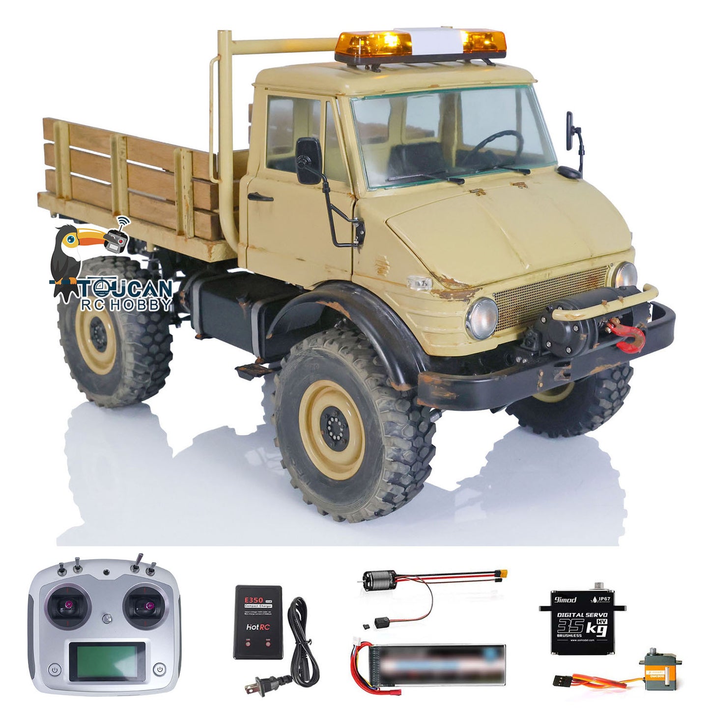 1/10 4x4 LESU RC Off-Road Vehicles RTR UM406 Crawler Trucks Brushless Motor ESC 2 Speed Transmission Sound Light System Model Gift