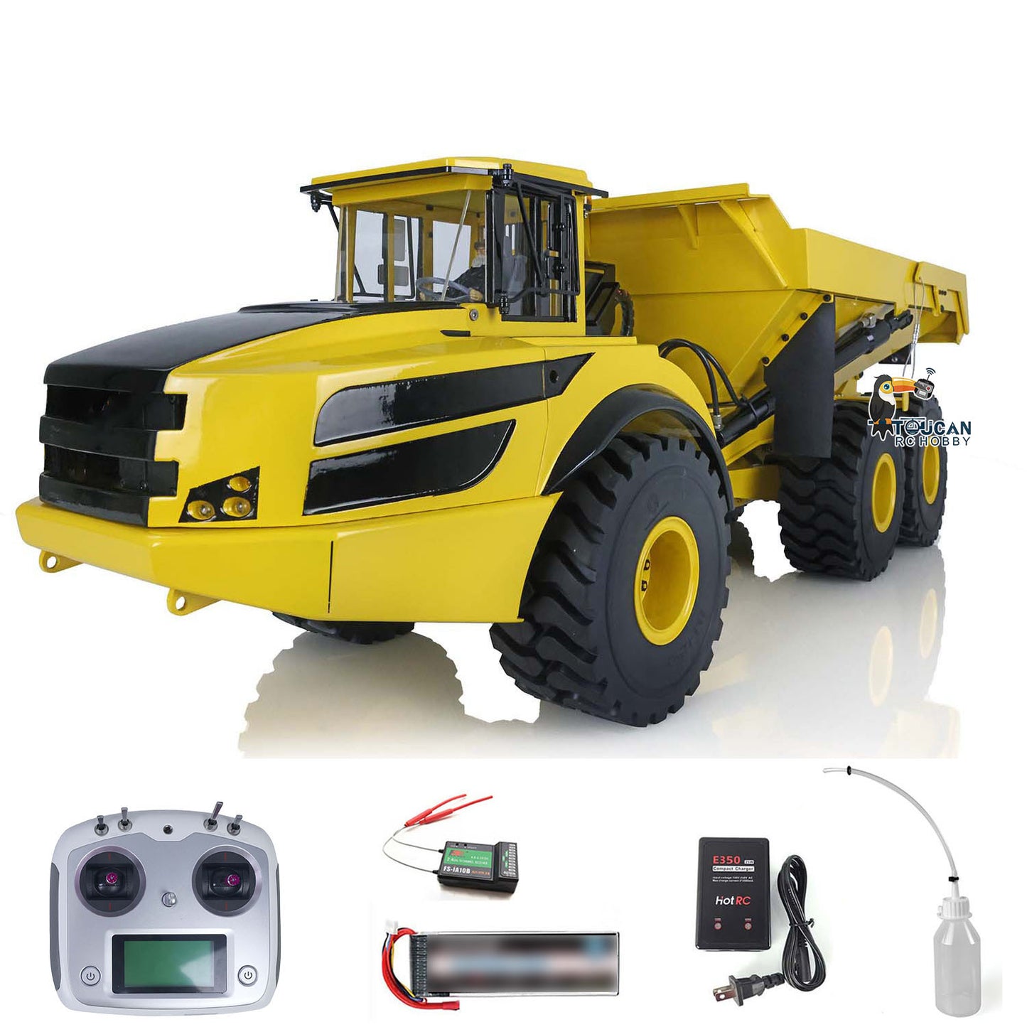 Fast Shipping 1/14 6*6 Metal Hydraulic Lifting RC Articulated Truck Dumper Tipper RTR MODEL