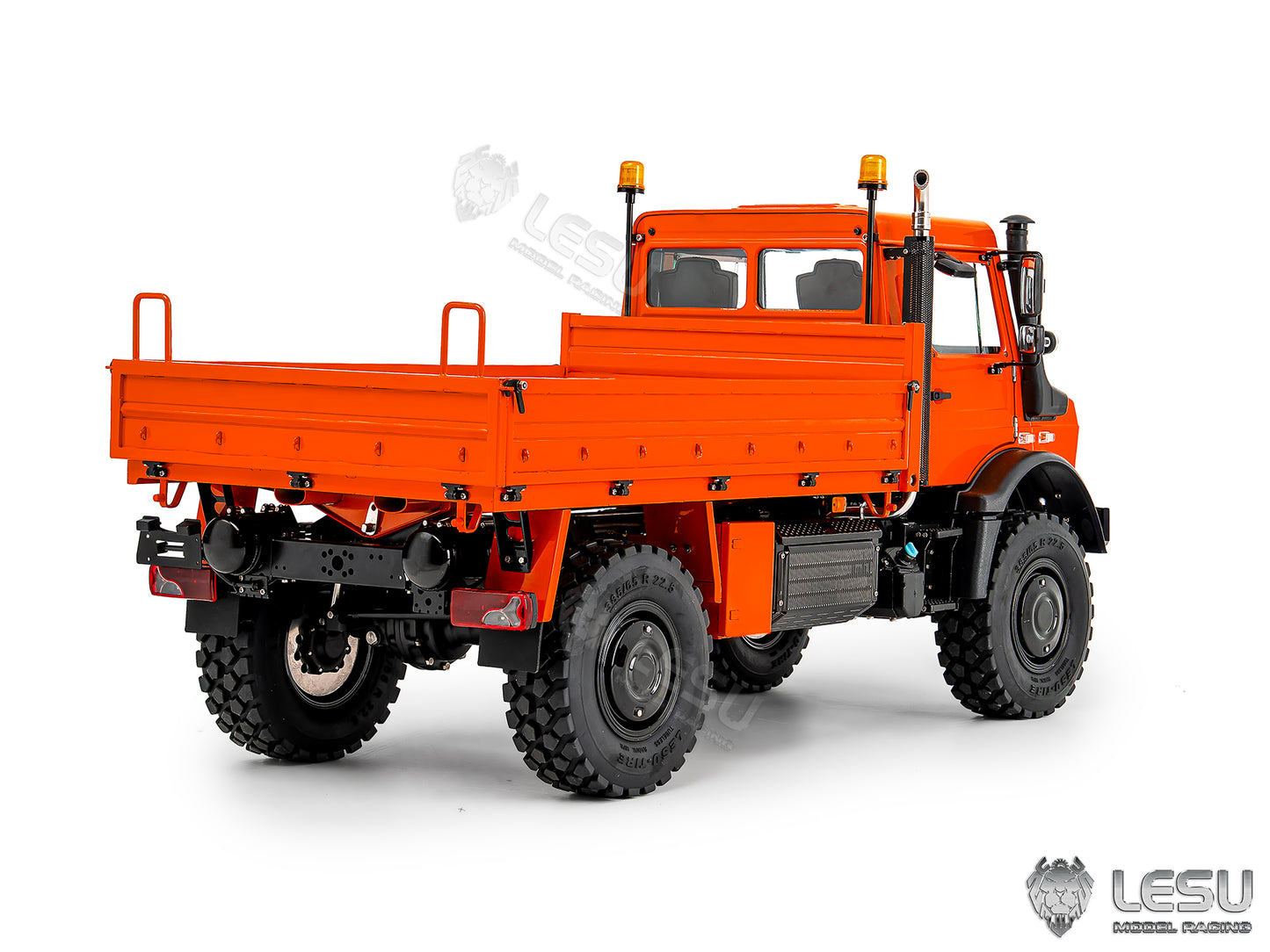 U4023 LESU 4WD 1/14 Remote Control Off Road Car Metal RC ATV Light Truck Model Differential Locks Wheel Hub Reduction No Battery