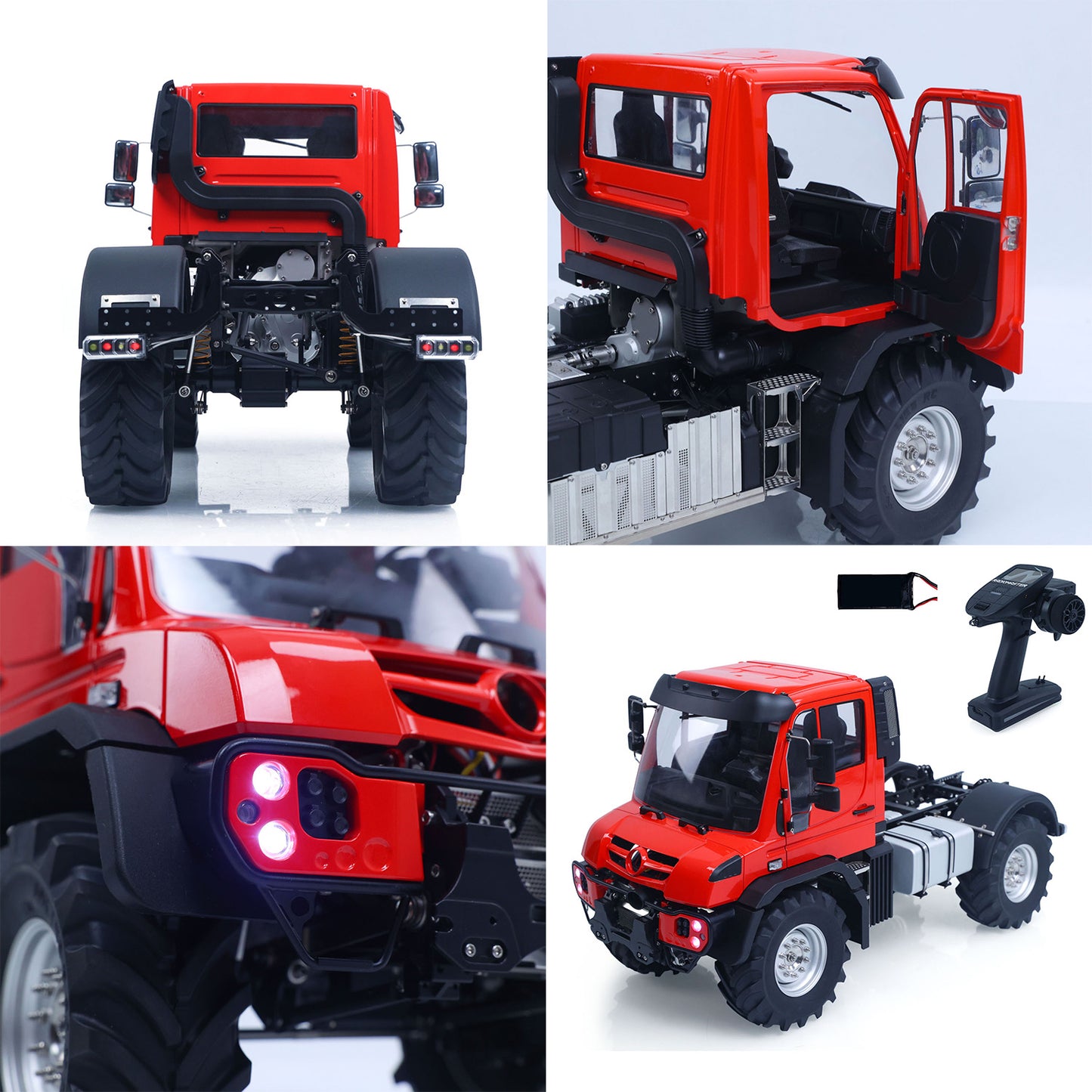 RTR 4X4 1/14 Remote Control Rock Crawler U535 Lite RC Off Road Vehicle 2Speed Transmission Metal Chassis Differential Locks Lights Sounds Battery