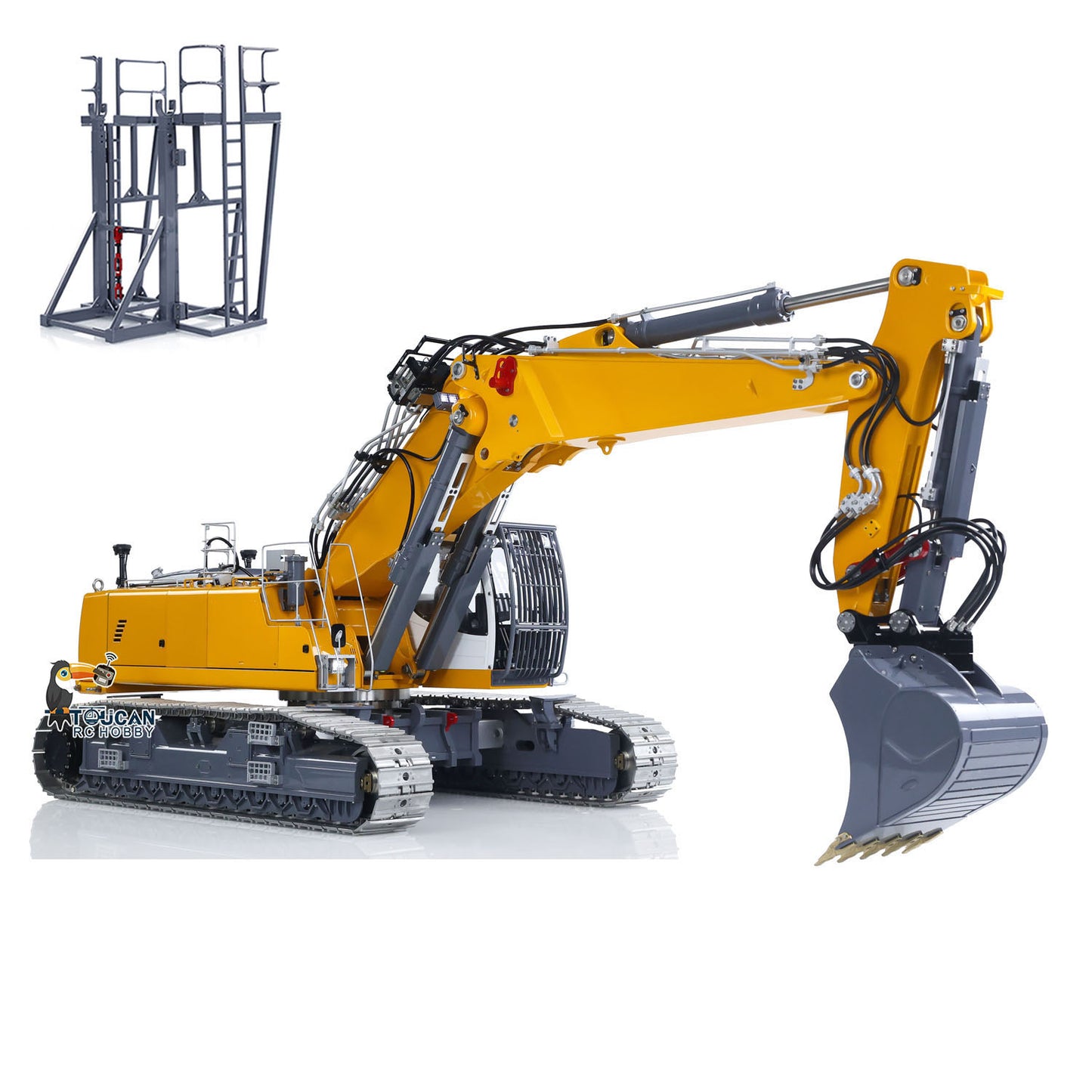 Heavy Machine 1/14 RC Full Hydraulic Excavator LESU LR960 Construction Digger