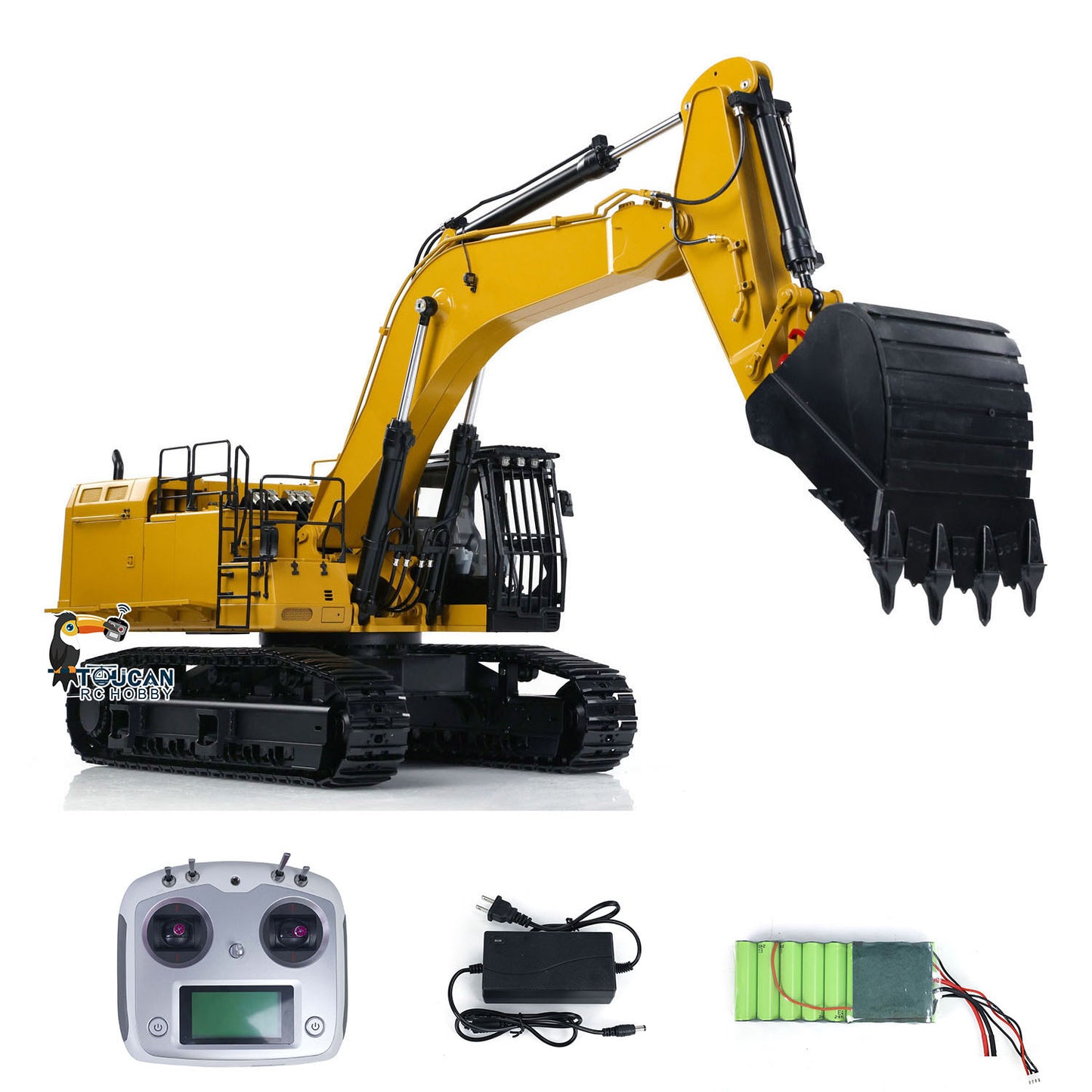 Metal 1/14 374F Hydraulic RC Excavator Remote Control Engineering Vehicles Electric Machine Trucks I6S ESC Motor Servo Hobby Model
