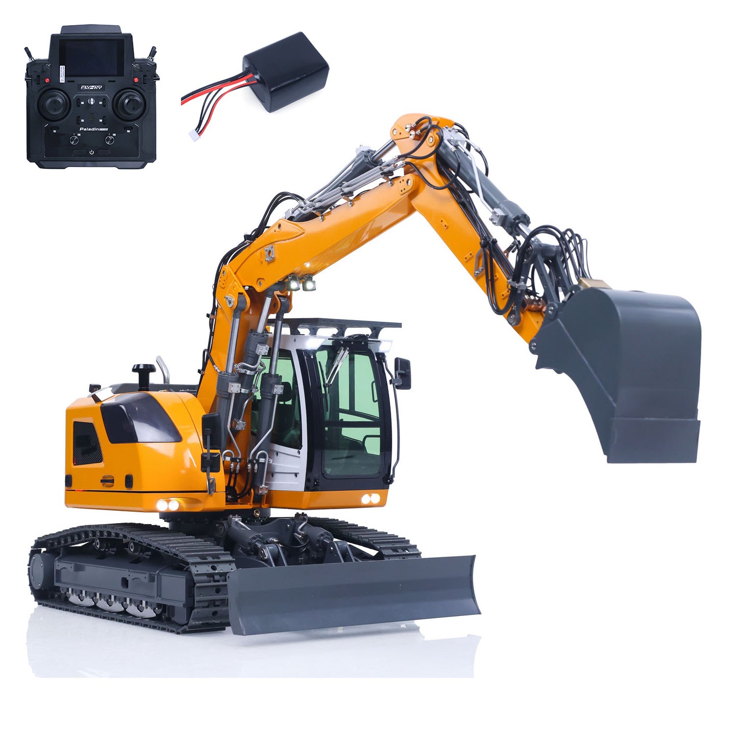 LR914 PRO MAX Metal 1/14 RTR RC Hydraulic Excavator Remote Control Digger Construction Car 8ways Valve PL18EV LITE Radio Battery Engineering Vehicle