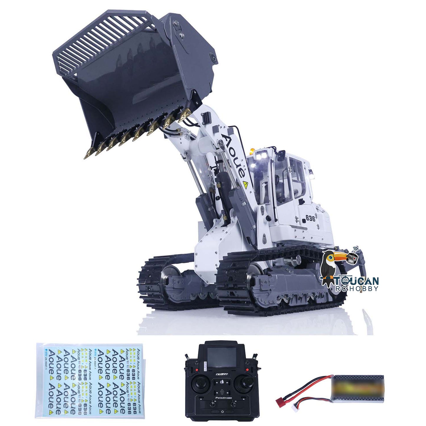 LESU 1/14 Metal Hydraulic RC Loader Battery PL18EV LITE Radio Controlled Ripper 636 Light Sound System Ready to Run