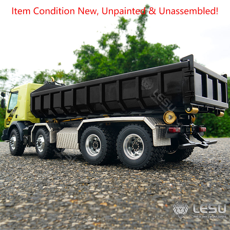 LESU 1/14 8x8 Roll On/Off Hydraulic RC Dumper Radio Controlled Tipper Truck Model