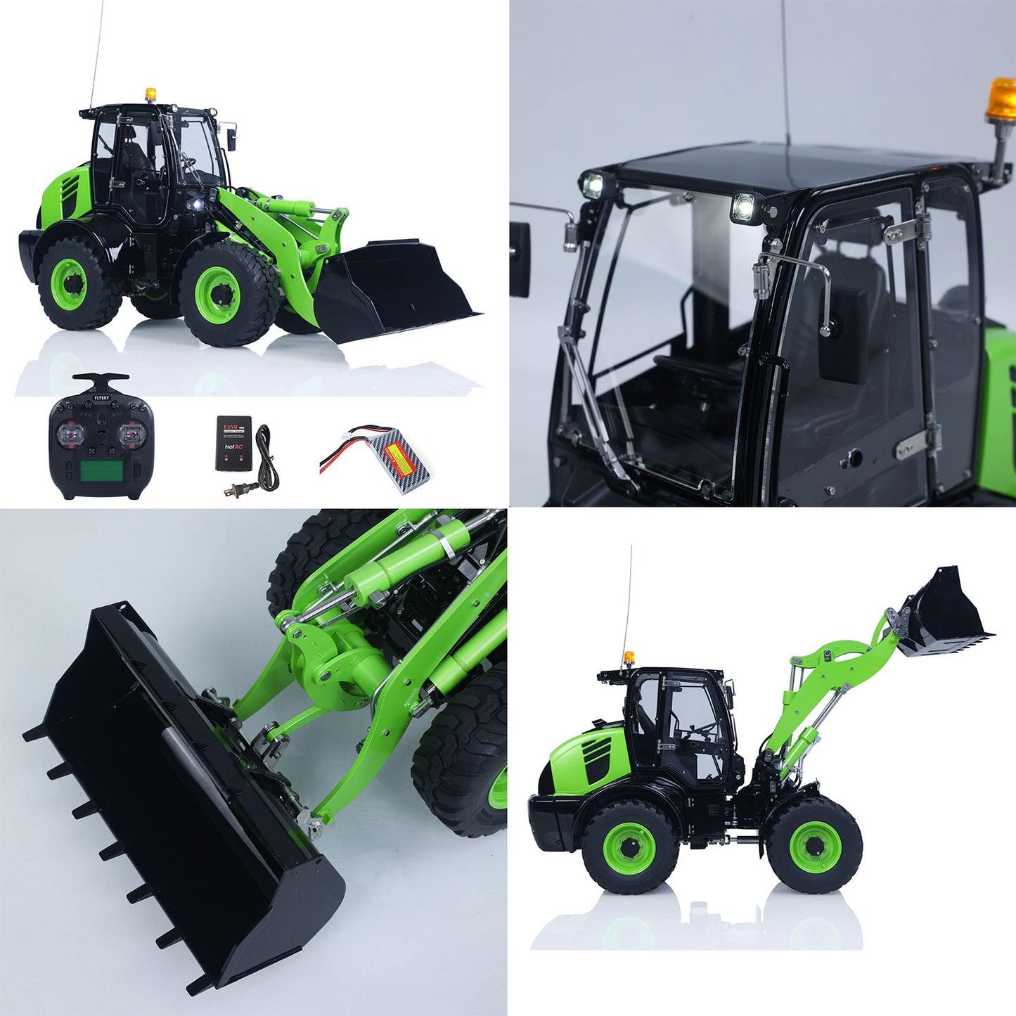 Metal LESU 1/14 RC Hydraulic Loader Aoue WA100M-8 4X4 RTR Remote Control Construction Vehicle Axle Differential Lock Sound Light ST8 Radio Engineering Machine
