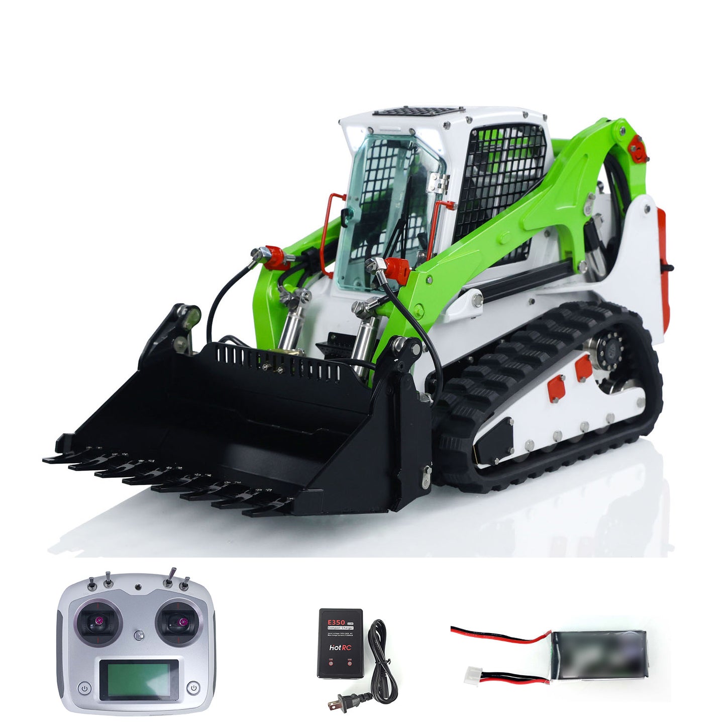 LESU 1/14 RC Hydraulic Car Aoue LT5 Skid-Steer Loader RTR Model Engineering Vehicle Flysky i6S Radio Battery Constraction Machine Ready to Run