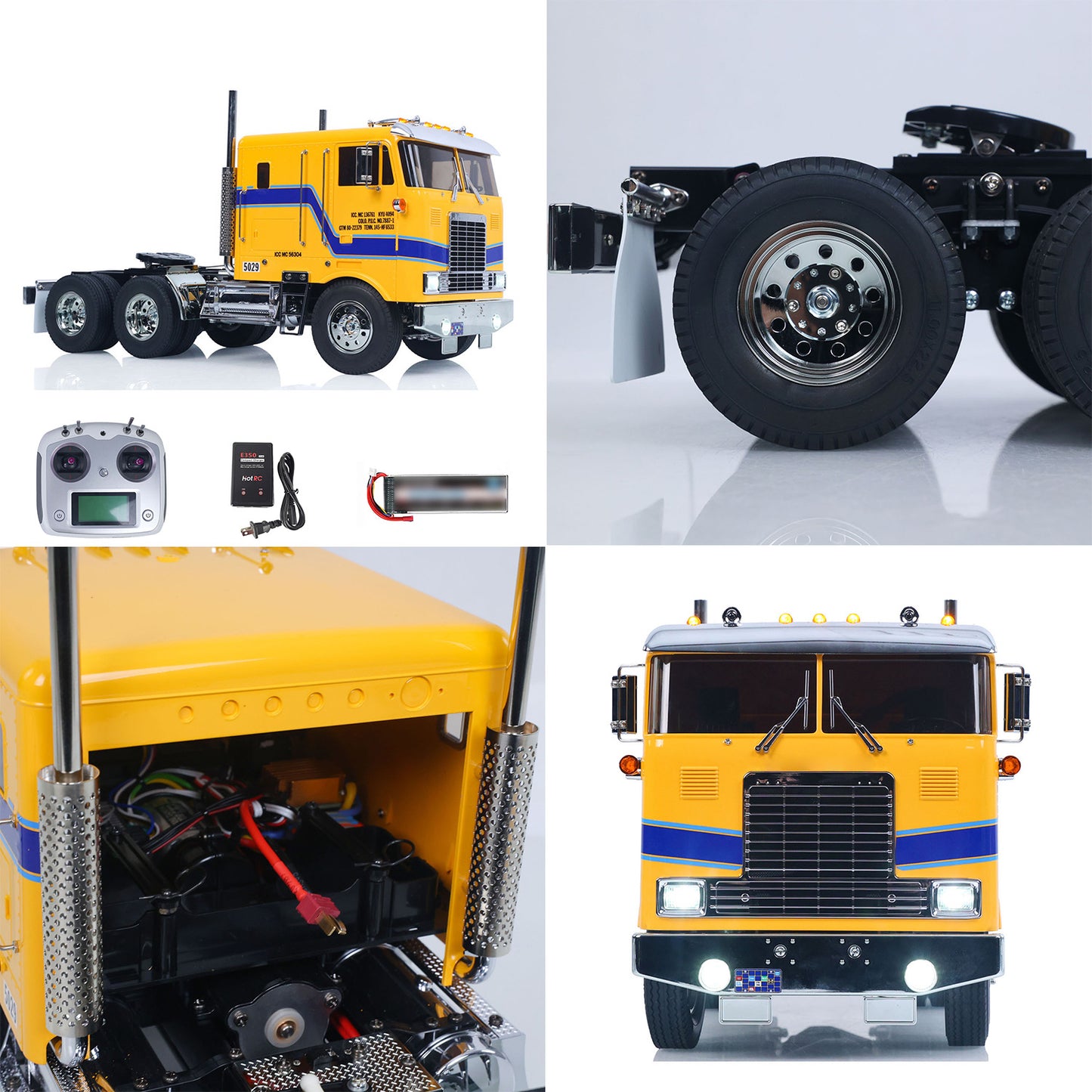 TOUCAN 1/14 RTR Remote Control DIY Tractor Truck 6*4 TAMIYA Chassis 56304 3Speed Transmission Light Sound System Flysky Radio Ready to Run