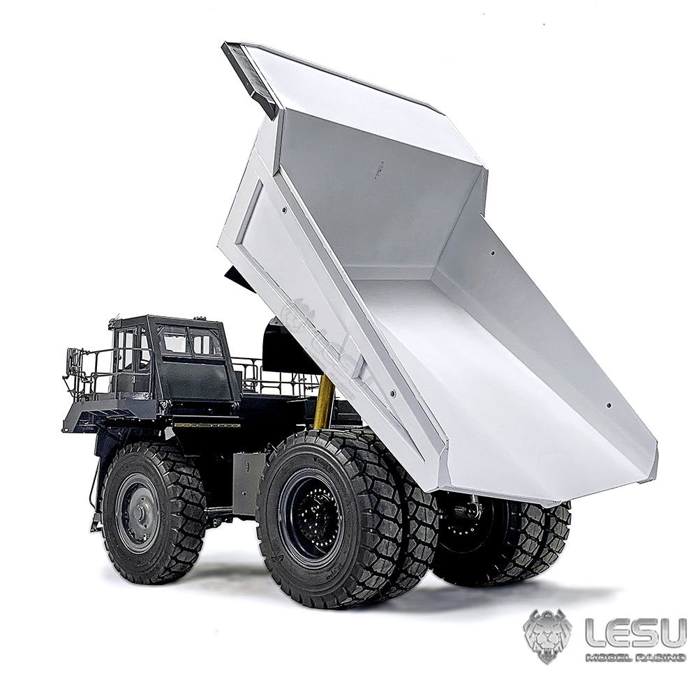 LESU 1/16 Metal Hydraulic RC Mining Truck Aoue R100E Radio Controlled Dumper Car Simulation Hobby Models DIY Construction Vehicle