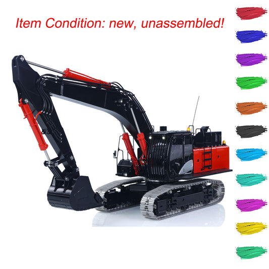 LESU Aoue ZX490 1/14 Remote Control Hydraulic Excavator KIT CNC Metal RC Digger Car 6CH Valve Light Brushless Pump Motor Model Engineering Vehicle