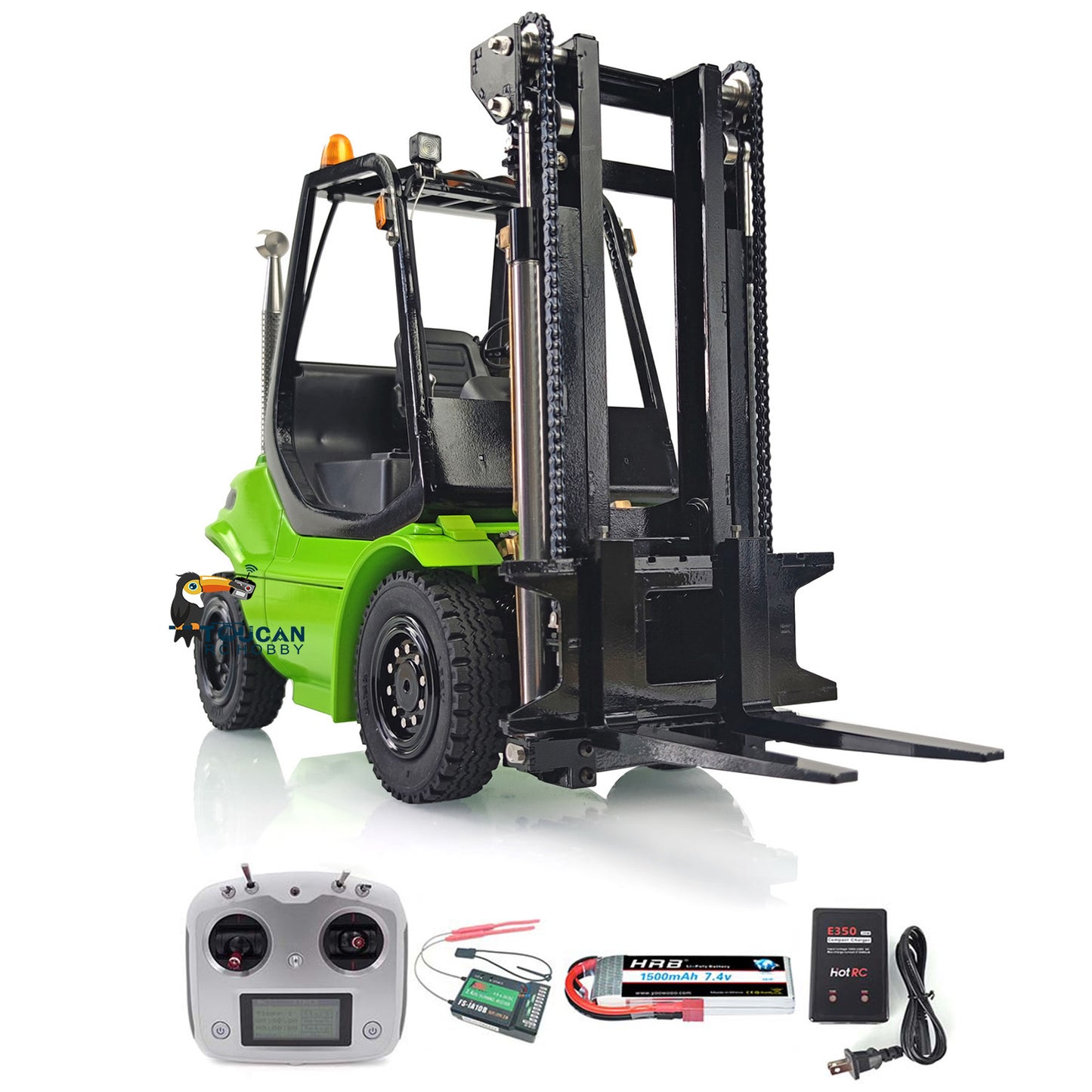 LESU 1/14 Hydraulic RC Forklift Truck Radio Control Transfer Car RTR Assembled and Painted Truck ESC Servo Motor Light Sound