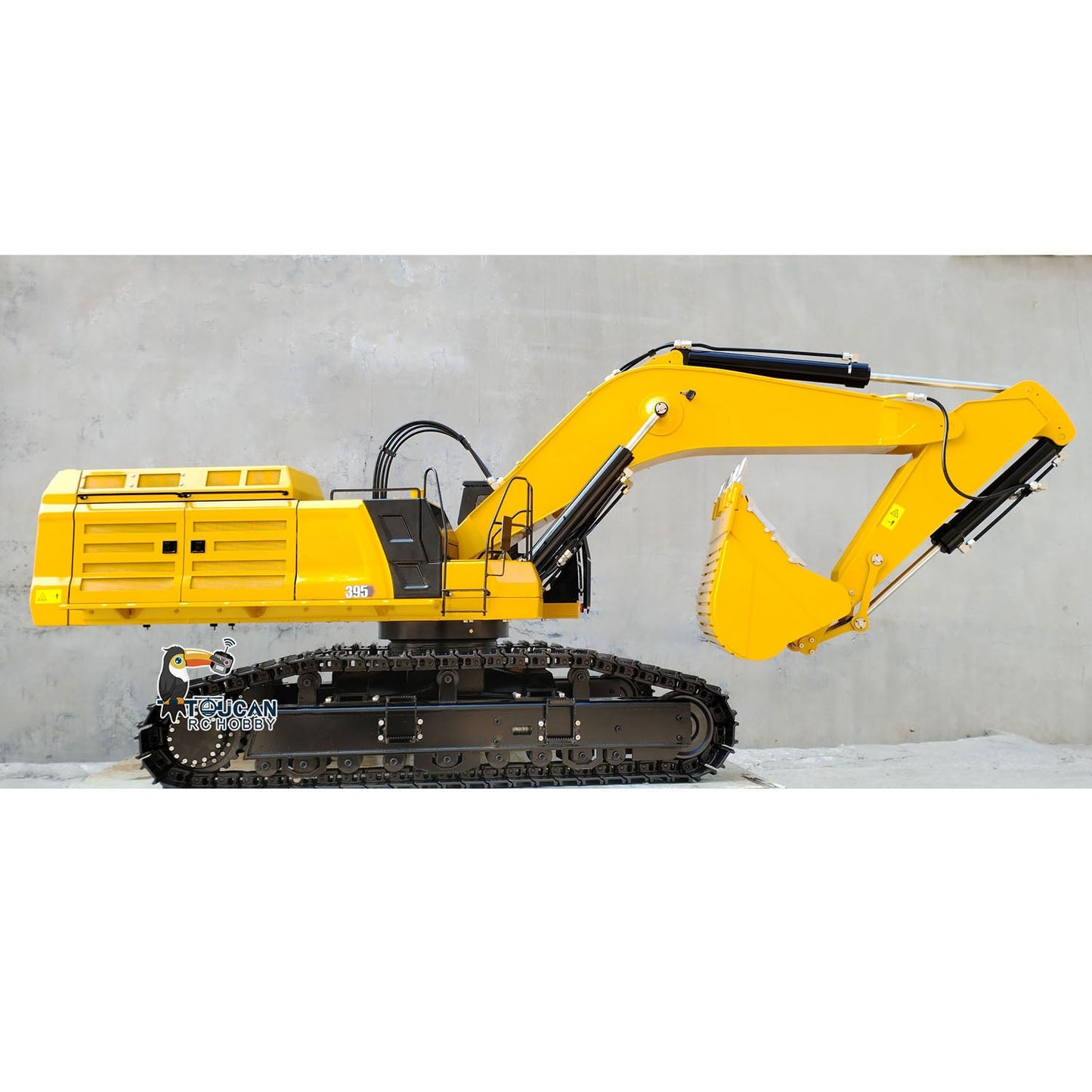 Huge 1/8 RC Hydraulic Excavator 395 C395 Metal Heavy Duty Digger RTR Radio Controlled Construction Vehicles Models Flysky Radio