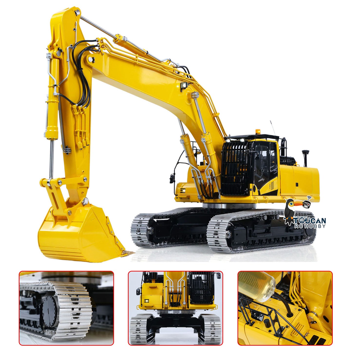 LESU Aoue PC500 1/14 Metal RC Hydraulic Tracked Excavator PNP/RTR B0019 7Ways Valve 3-4MAP Pump Light System for Construction Vehicle Collectors