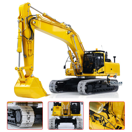 LESU Aoue PC500 1/14 Metal RC Hydraulic Tracked Excavator PNP/RTR B0019 7Ways Valve 3-4MAP Pump Light System for Construction Vehicle Collectors