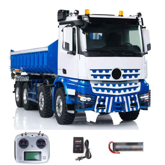 IN STOCK LESU 1/14 8x8 3348 Hydraulic RC Dump Truck RTR Remote Control Roll Off Dumper