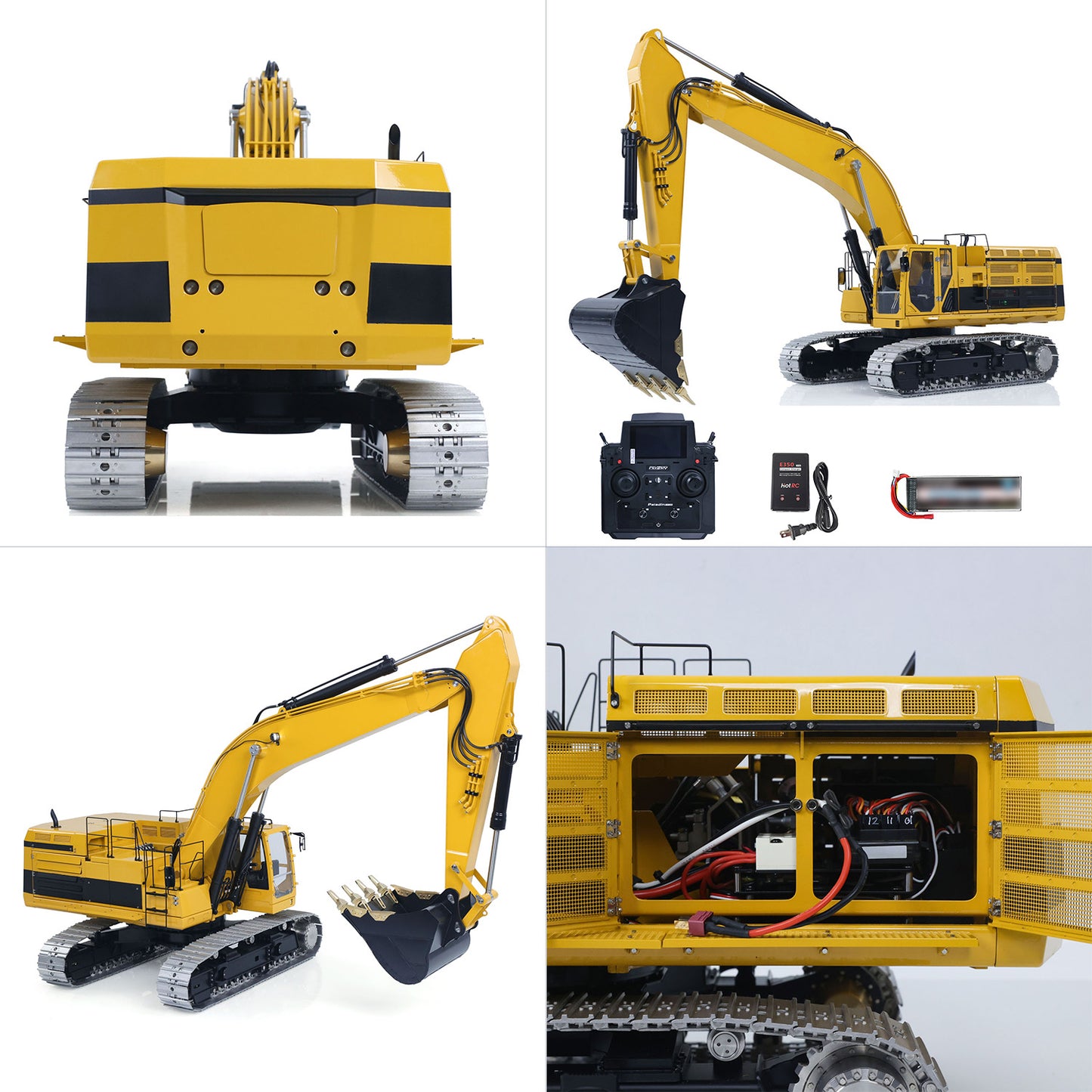 LESU 1/14 Hydraulic RC Excavator C374F Remote Control Digger Model RTR Heavy Construction Car Flysky Paladin PL18EV LITE Radio 6CH Valve Light