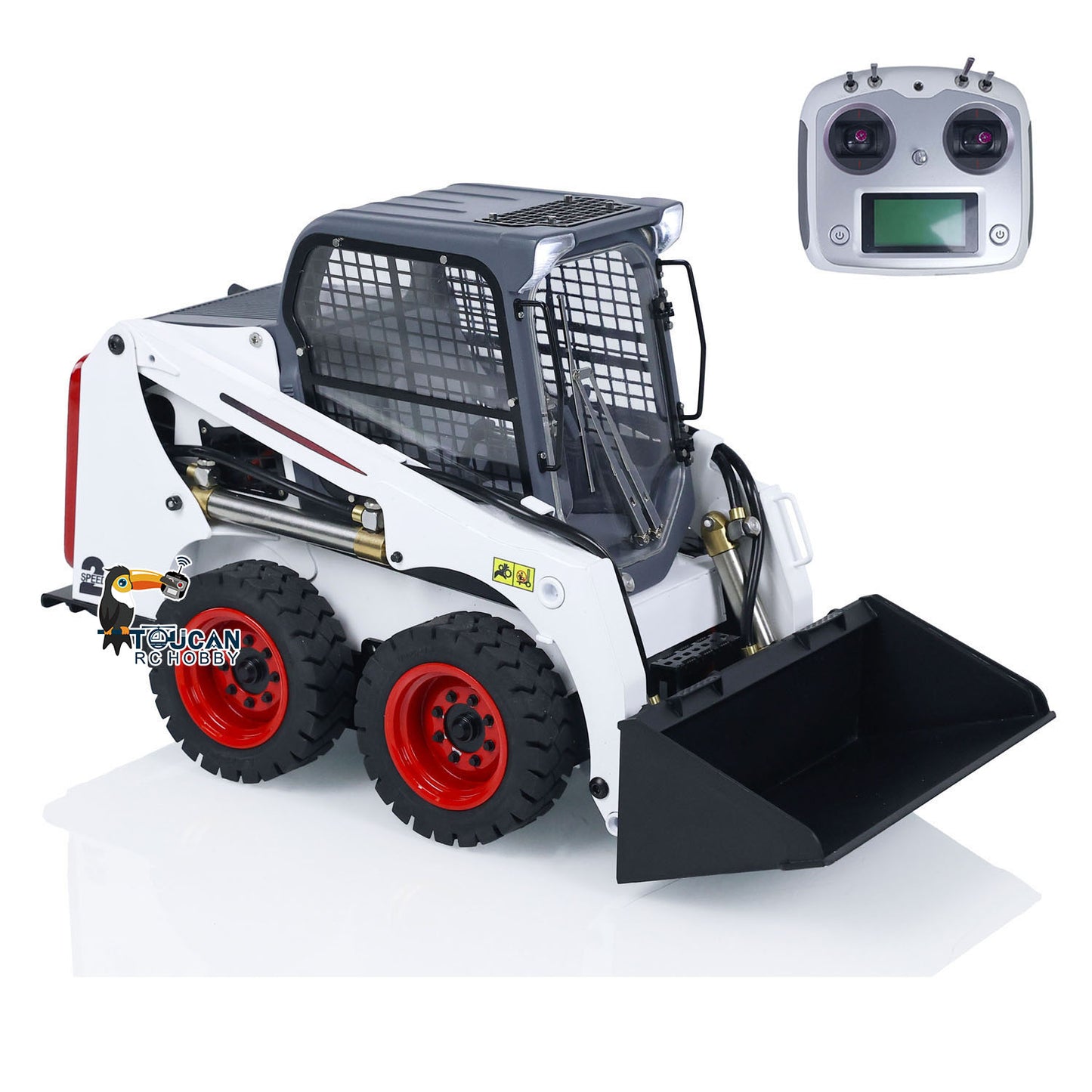 1/14 RC Hydraulic Skid-Steer Loader SM450 Remote Control Wheeled Car Sound Light