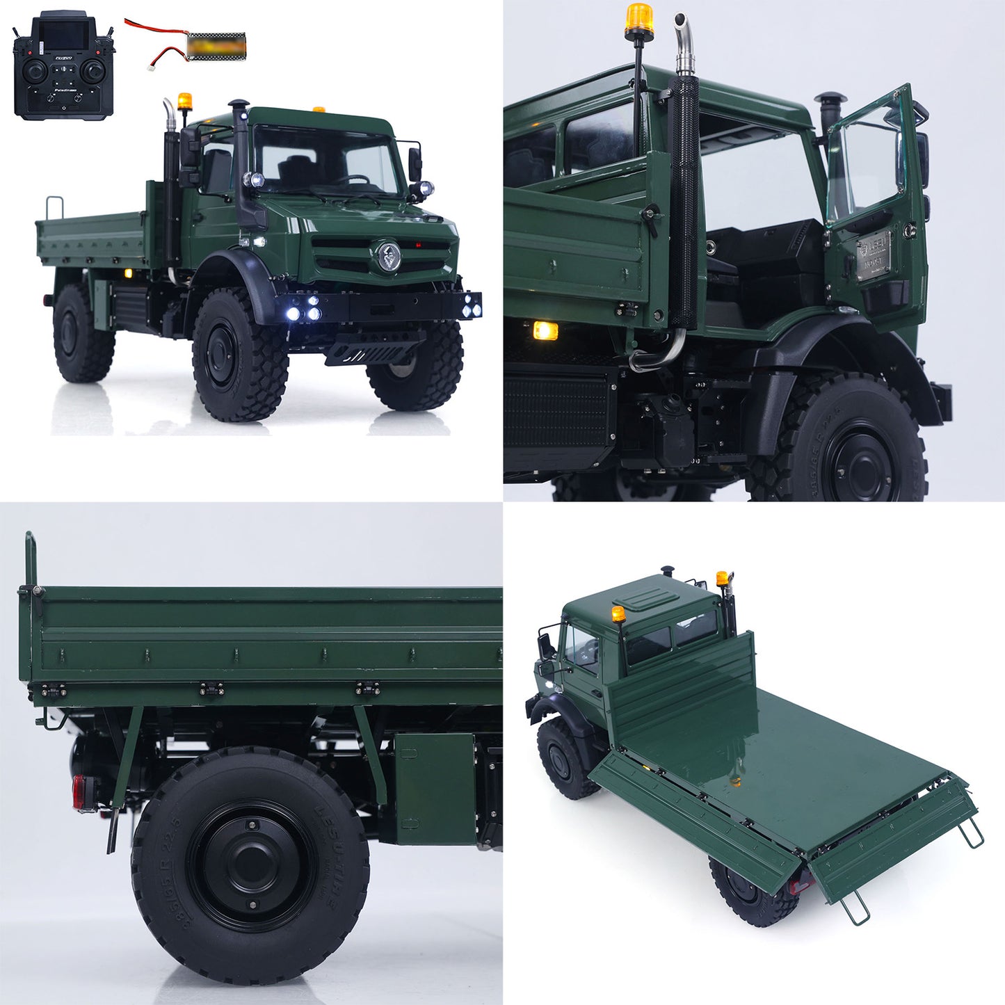 RTR LESU U4023 4X4 1/14 RC Off Road Vehicle Metal ATV Remote Control Light Truck MT44023 Model Light Sound Wheel Reduction Differential Locks