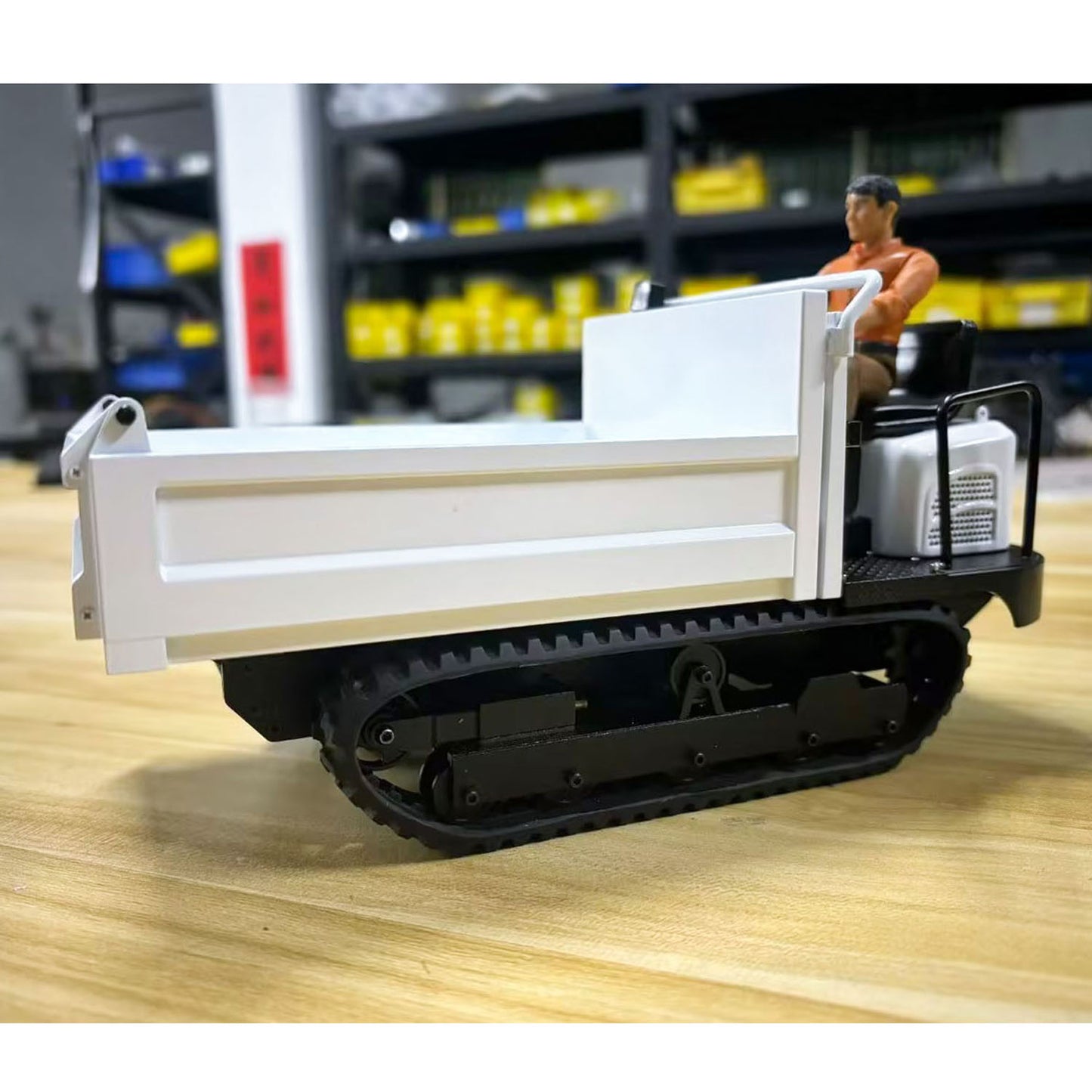 Metal 1/14 Remote Control Hydraulic Crawler Dump Truck RC Tipper Model Engineering Vehicle Light Sound Effect Constraction Car Flysky Radio