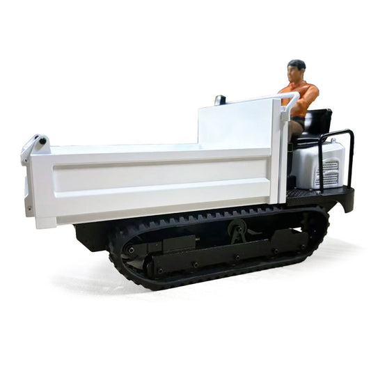 Metal 1/14 Remote Control Hydraulic Crawler Dump Truck RC Tipper Model Engineering Vehicle Light Sound Effect Constraction Car Flysky Radio