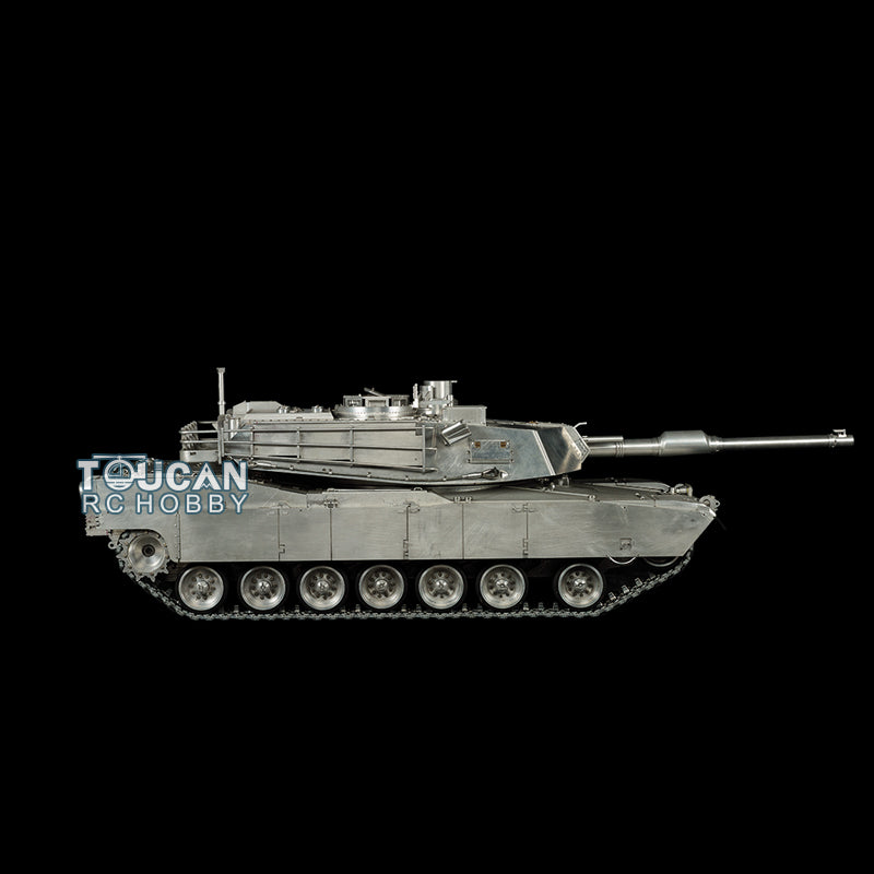 Henglong 1/8 Scale Full Metal RC Tank 3918 USA M1A2 Abrams RTR 360Degrees Turret Smoke Unit Barrel Recoil Battery Sound 1239MM