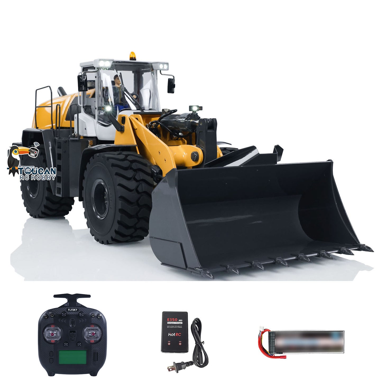 XDRC 580 1/14 Hydraulic RC Loader RTR Radio Control Construction Vehicle DIY Hobby Model Sound Sand Rock Bucket