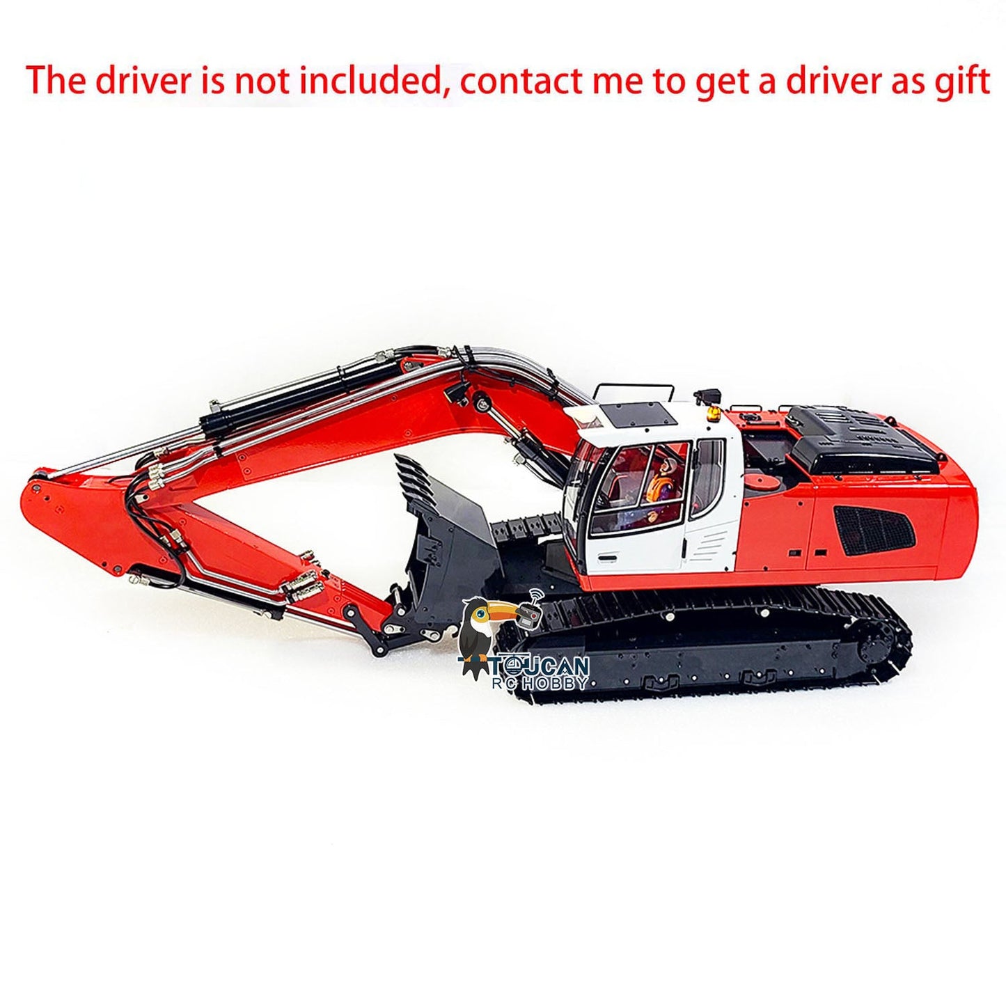 Metal 1/14 2 Arms MTMODEL RC Hydraulic Excavator Ripper 946 Remote Control Tracked Digging Vehicle Tiltable Bucket Grab Model