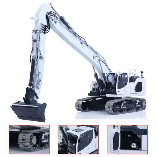 LESU AOUE LR945 1/14 RC Long-reach Hydraulic Excavator CNC Extended Arm Radio Control Digger Model Light 7CH Valve 4MPa Pump Assembled PNP
