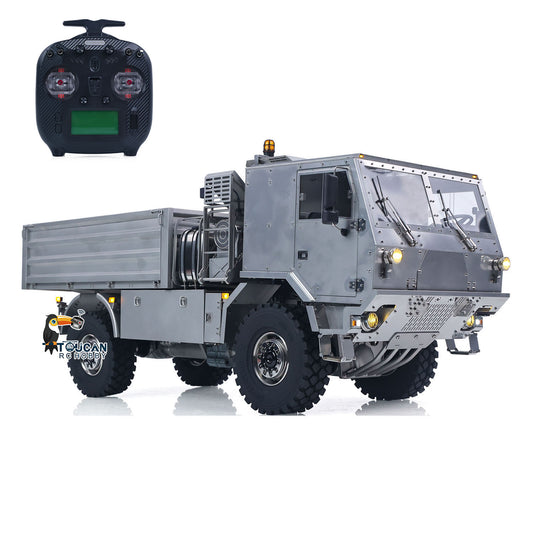 T815 3Speed 1/14 RC Off Road Military Truck Metal Body Remote Control 4X4 Transport Vehicle Flysky ST8 Radio Differential Locks