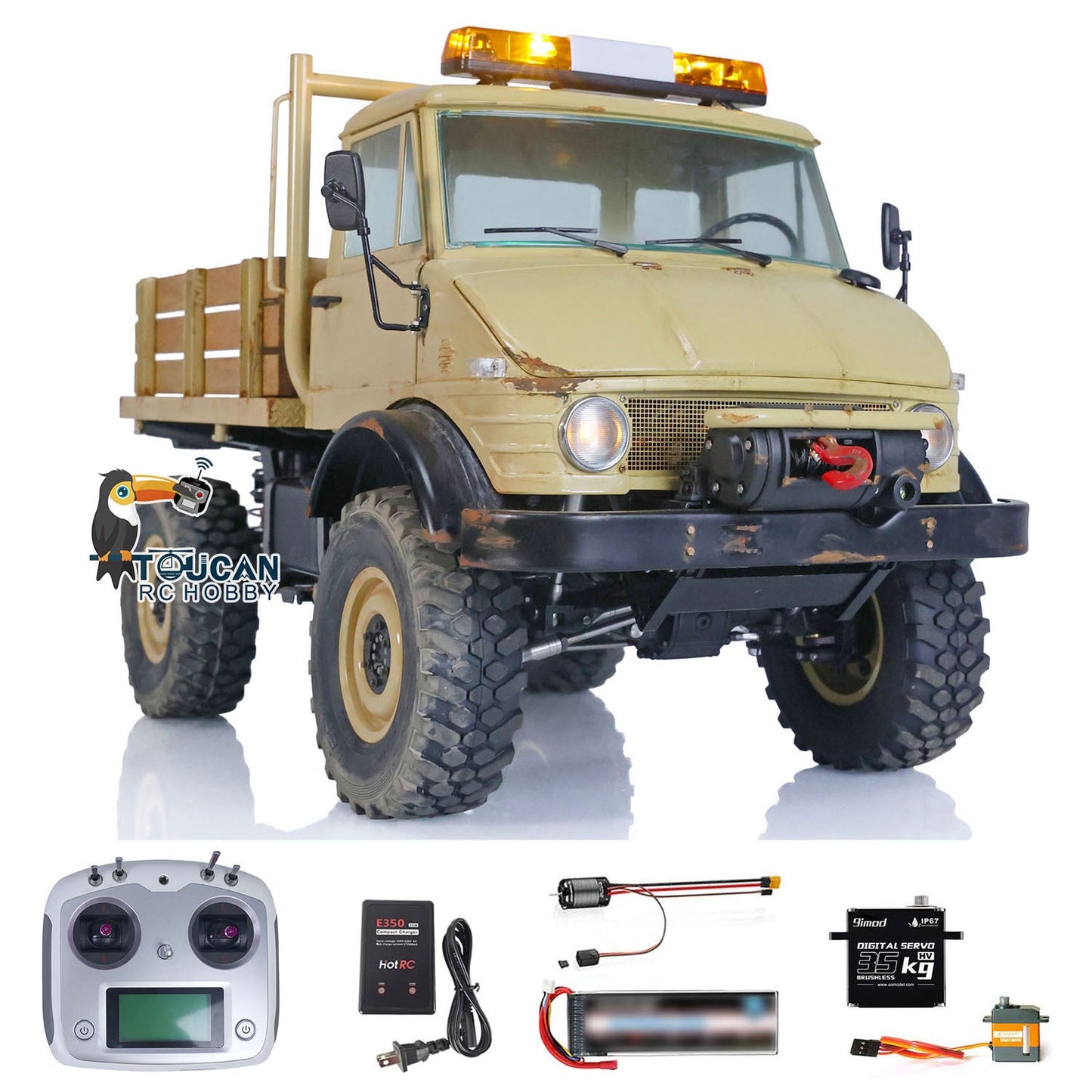 LESU 1/10 Scale 4*4 RTR UM406 RC Off-Road Vehicles Remote Controlled Crawler Trucks Brushless Motor ESC Painted Assembled