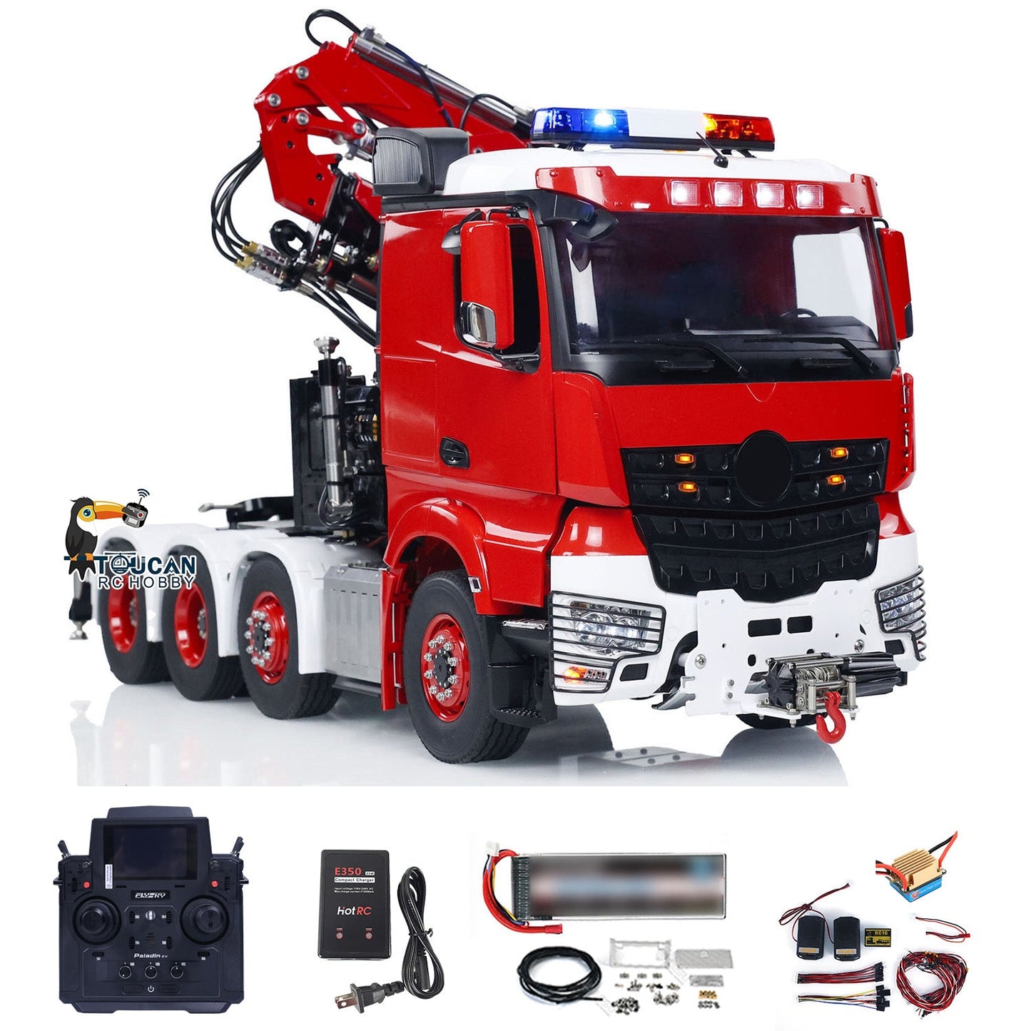 LESU 8x8 1/14 Hydraulic RC Equipment Remote Control Crane Tractor Truck Fly Jib Cars Hobby Model PNP/RTR Upgraded Versions