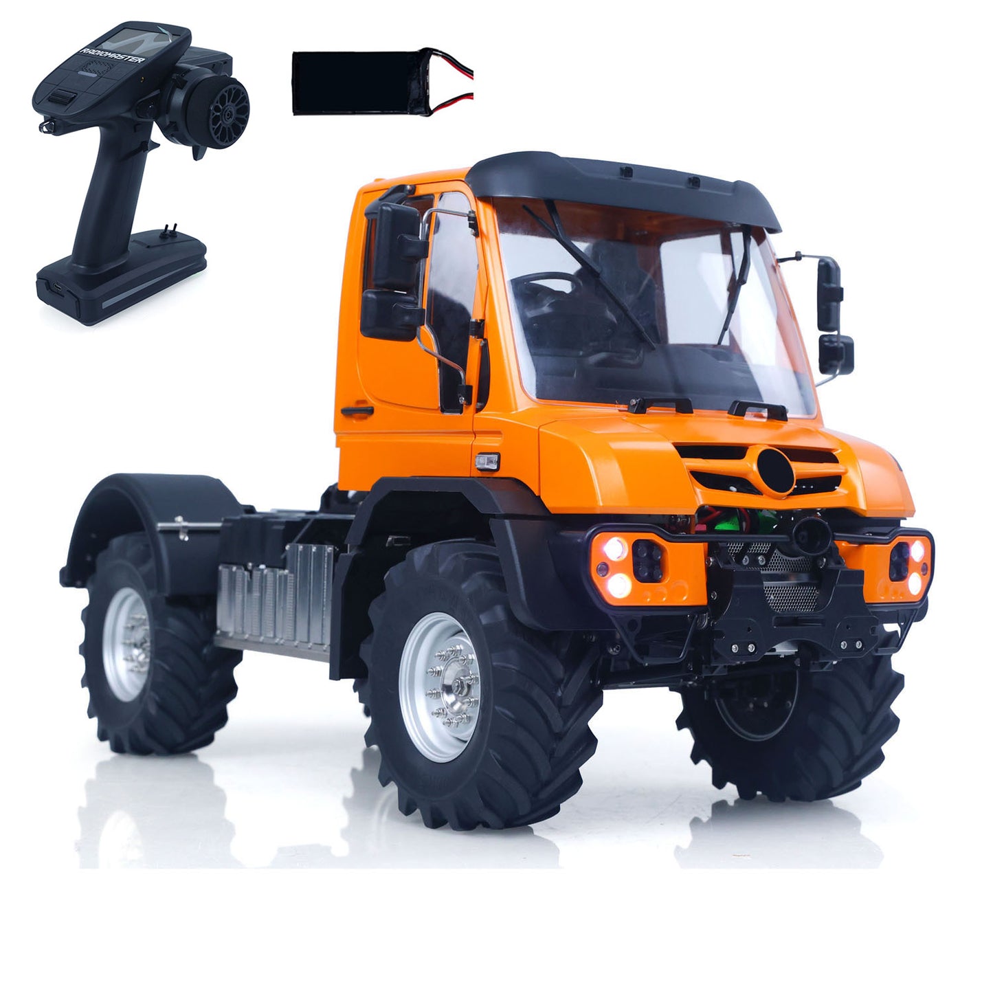 RTR 4X4 1/14 Remote Control Rock Crawler U535 Lite RC Off Road Vehicle 2Speed Transmission Metal Chassis Differential Locks Lights Sounds Battery