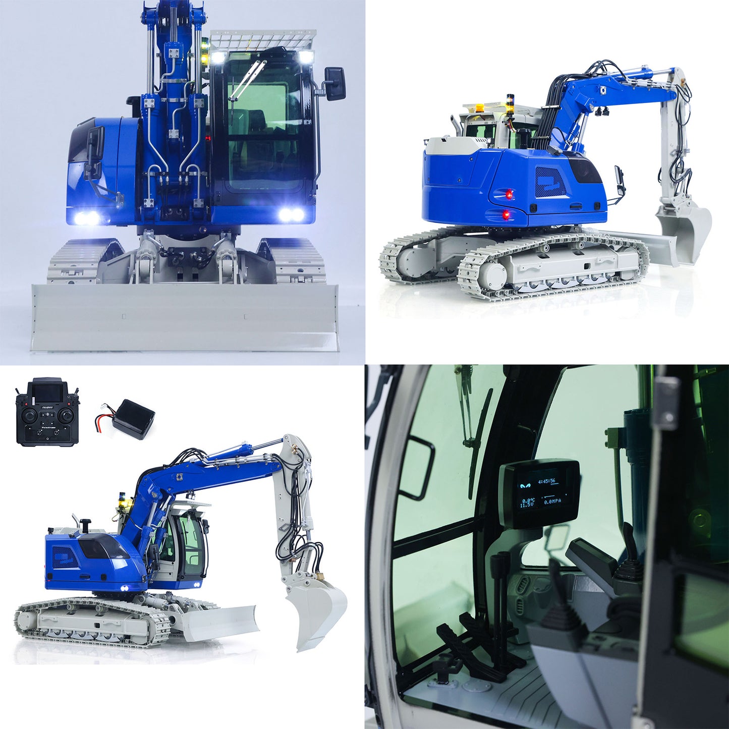 LR914 PRO MAX Metal 1/14 RTR RC Hydraulic Excavator Remote Control Digger Construction Car 8ways Valve PL18EV LITE Radio Battery Engineering Vehicle