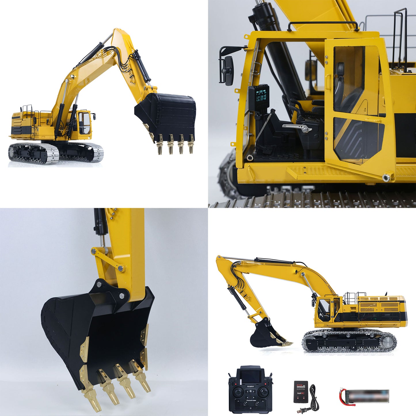 LESU 1/14 Hydraulic RC Excavator C374F Remote Control Digger Model RTR Heavy Construction Car Flysky Paladin PL18EV LITE Radio 6CH Valve Light