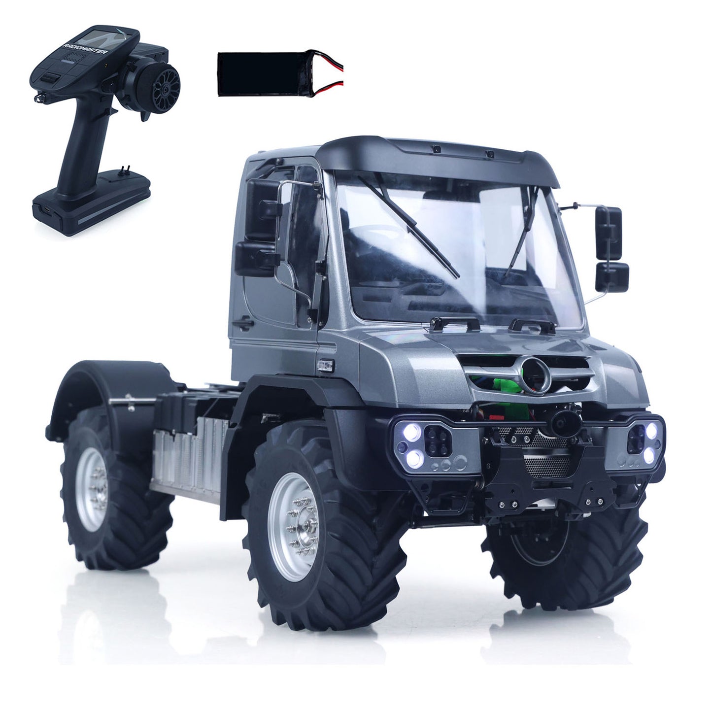 RTR 4X4 1/14 Remote Control Rock Crawler U535 Lite RC Off Road Vehicle 2Speed Transmission Metal Chassis Differential Locks Lights Sounds Battery