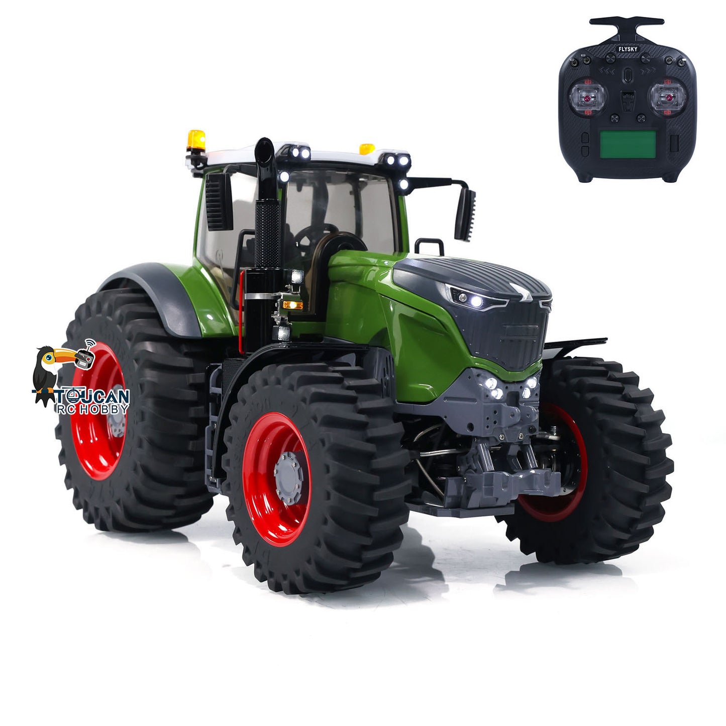 LESU 1/16 4X4 1050 RC Tractors Metal Chassis Ready to Run Car Differential Lock Model FrSky ST8 ESC Servo Motor DIY Vehicle