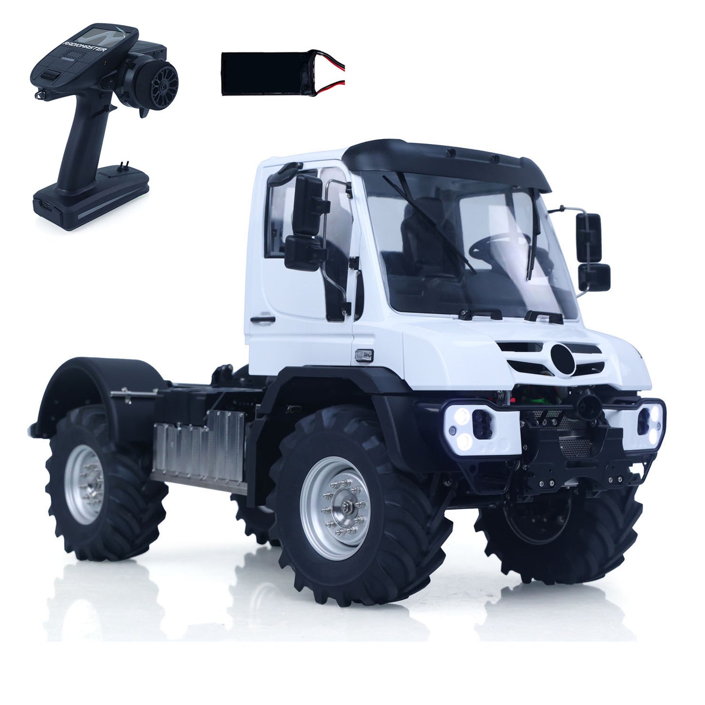 RTR 4X4 1/14 Remote Control Rock Crawler U535 Lite RC Off Road Vehicle 2Speed Transmission Metal Chassis Differential Locks Lights Sounds Battery