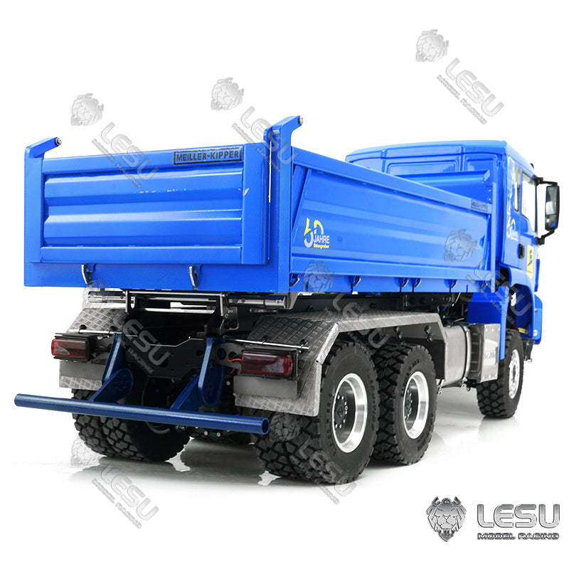 LESU 1/14 TGS Three-way RC Dumper Remote Controlled Truck Hydraulic Hobby Model Lights Sound ESC Cab 3Speed Gearbox