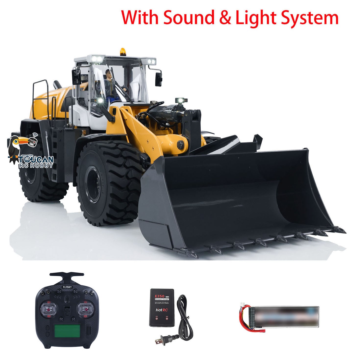 US STOCK 1/14 Hydraulic RC Loader XDRC 580 RTR Radio Control Construction Vehicle Sound
