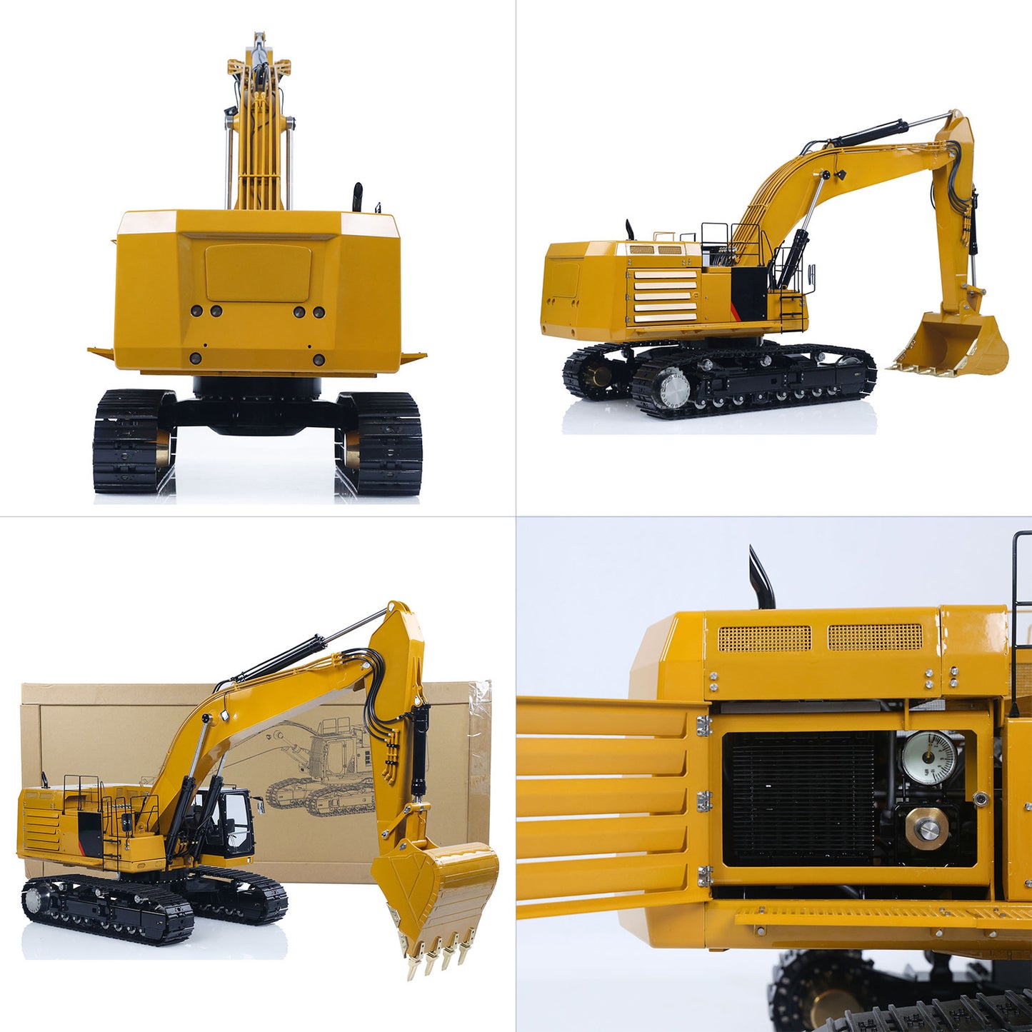 LESU C374F 1/14 Hydraulic RC Heavy Excavator Metal Radio Controlled Digger Construction Car Paladin PL18EV LITE 6CH Valve Brushless Motor Pump