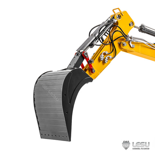 Metal Original Bucket for LESU 1/14 Hydraulic RC Excavator LR956 ZX490 LR945 SK500 ET30H ET26L ET36L AC360 DIY Remote Control Digger Model