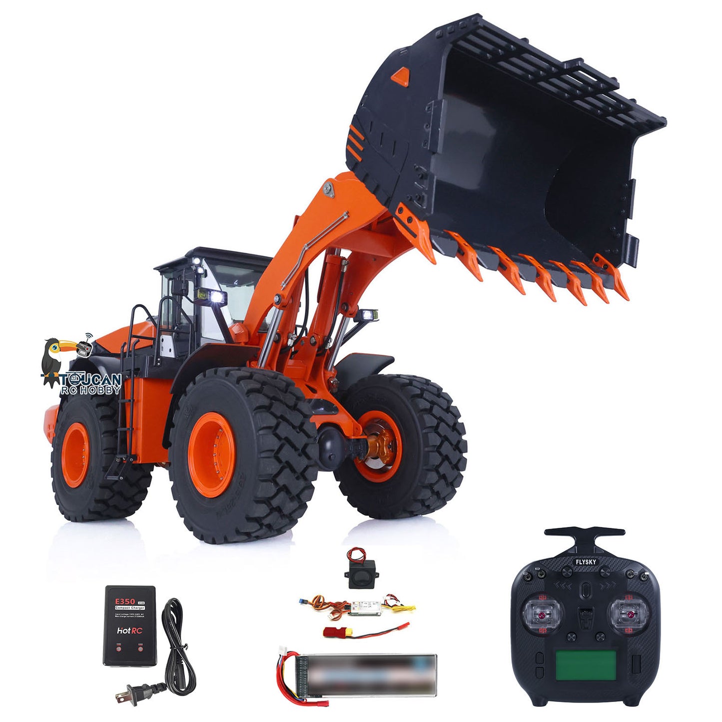 Fast Shipping Metal Hydraulic RC Loader 1/14 ZW370 JDM 198 RTR Radio Control Construction Car with New 201 Sound System