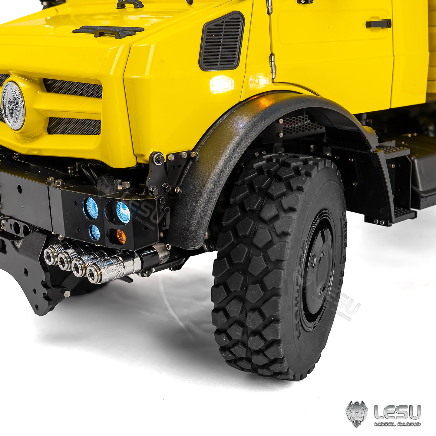 RTR LESU U4023 MT44023 1/14 Metal Hydraulic RC Off Road Car ATV Light Truck Model Light Sound System Axle Lock Flysky PL18EVLite