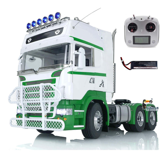1/14 Scale TOUCAN Remote Controlled Tractor Truck for 6x6 Remote Control Cars Model Metal Chassis Battery & Radio System & Charger