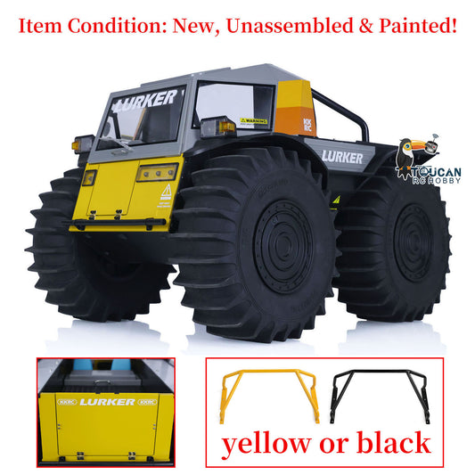 1/10 All-terrain RC Off-road Vehicle Amphibious Climbing Car KIT D-E077 Painted and Unassembled Kits DIY Hobby Model Gift