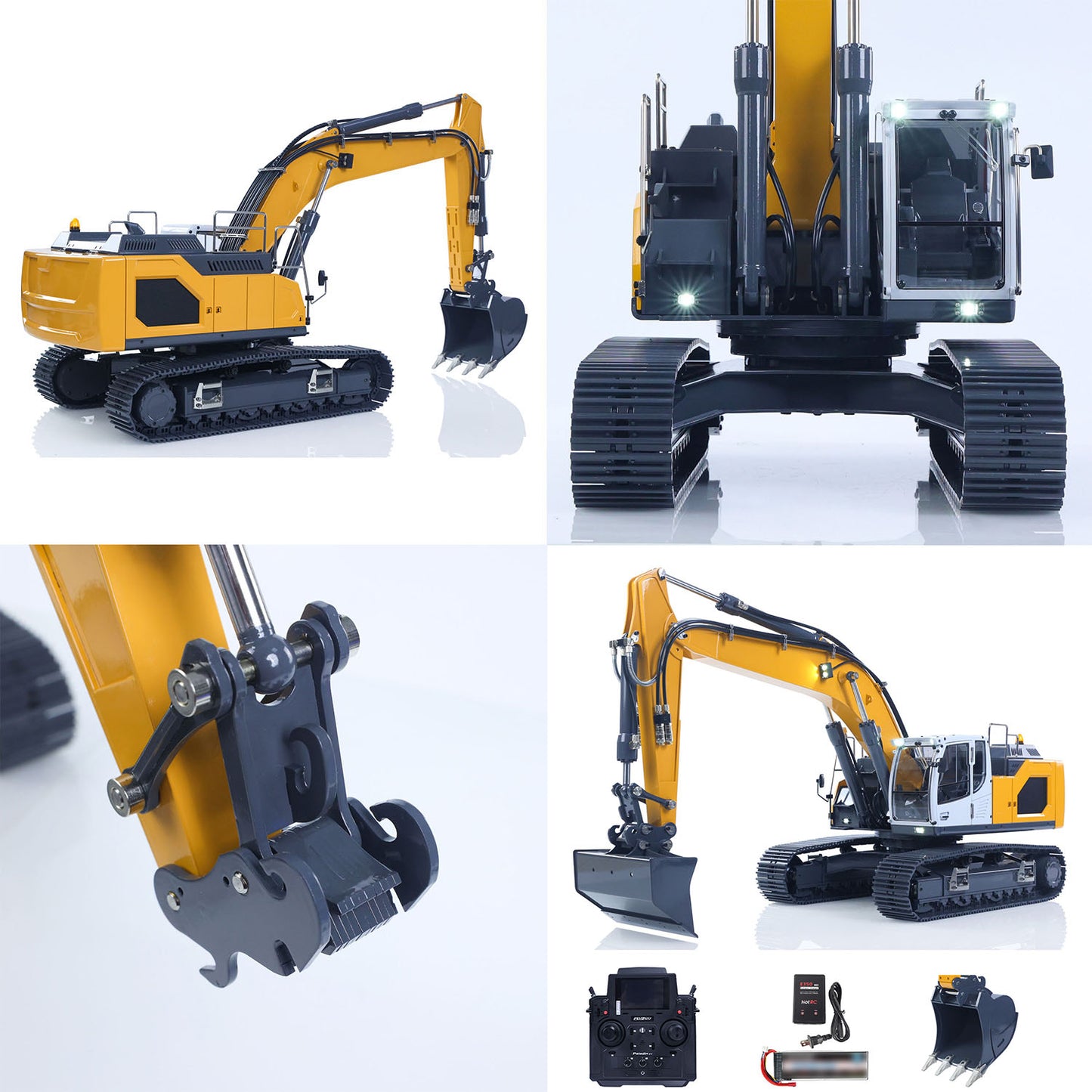 US STOCK 1:14 Hydraulic RC Excavator for Remote Control 945 5CH Reversing Valve