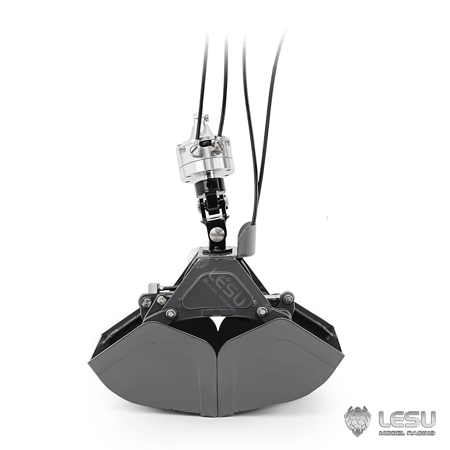 270¡ã Rotating LESU Metal Clamshell Bucket for DIY 1/14 RC Hydraulic Crane of Excavator Dumper Remote Control Tractor Truck